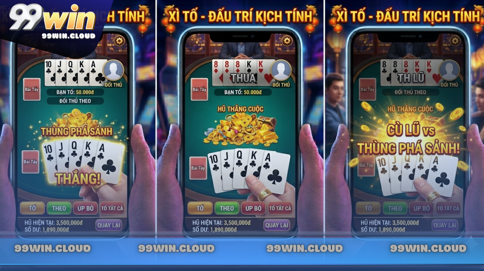 Xì Tố – Trò Chơi Bài Đấu Trí Kịch Tính & Hấp Dẫn Tại 99WIN 2 Điểm làm nên sức hút của Xì Tố